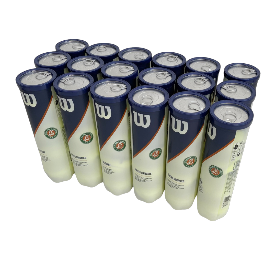 18 rør Wilson Roland Garros tennisbolde