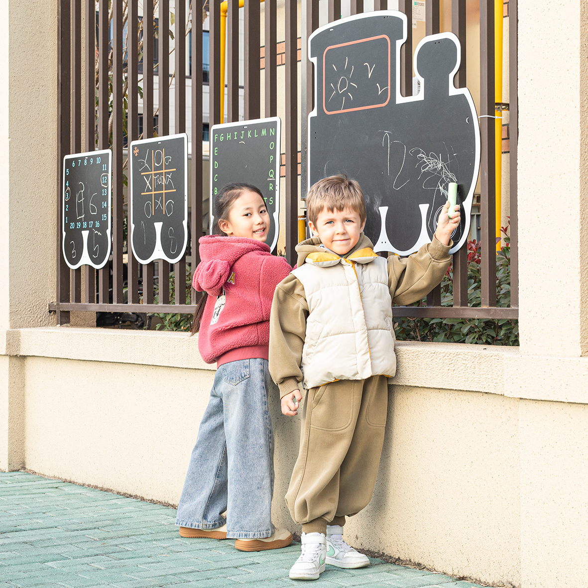 Utomhus krittaveltåg 4 st