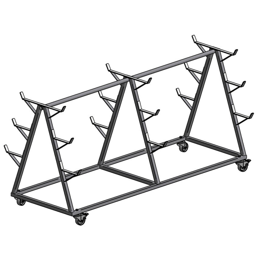 Vagn till volleybollstolpar