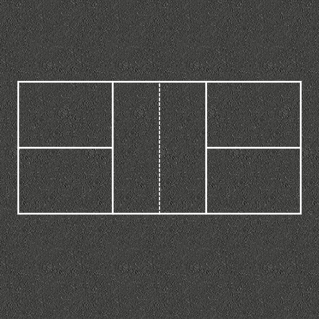 Pickelballbana i termoplast