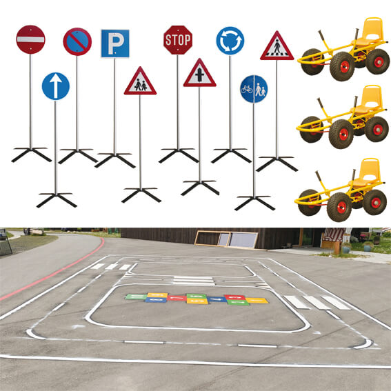 Robust trafikbane i termoplast