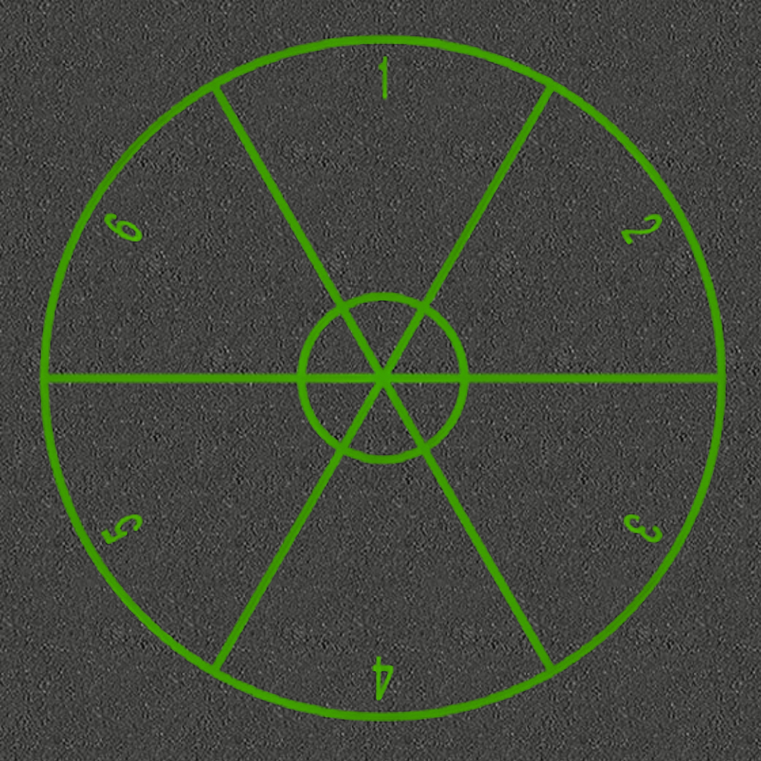 Ostespil med 6 felter 