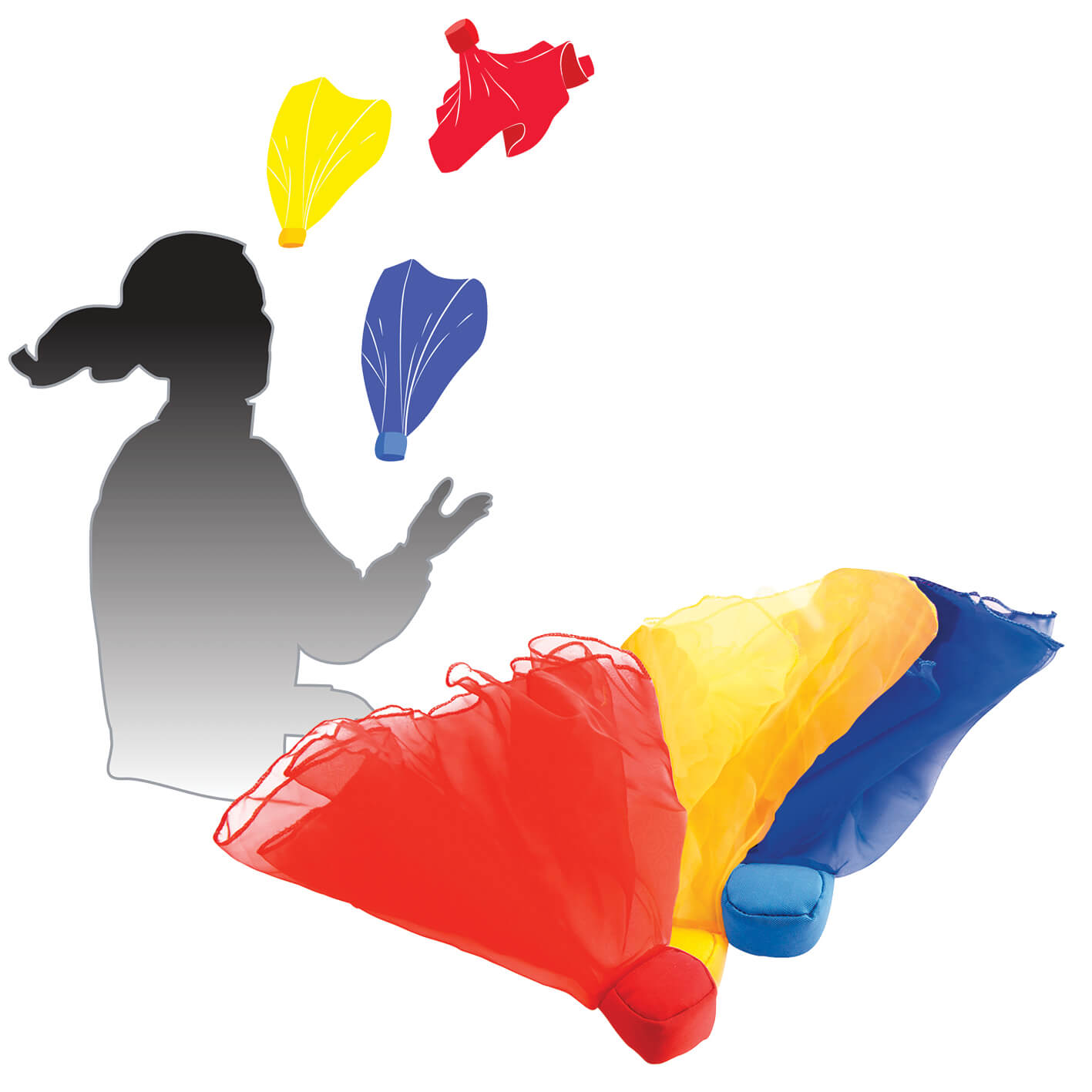 Jonglør ærteposetørklæder