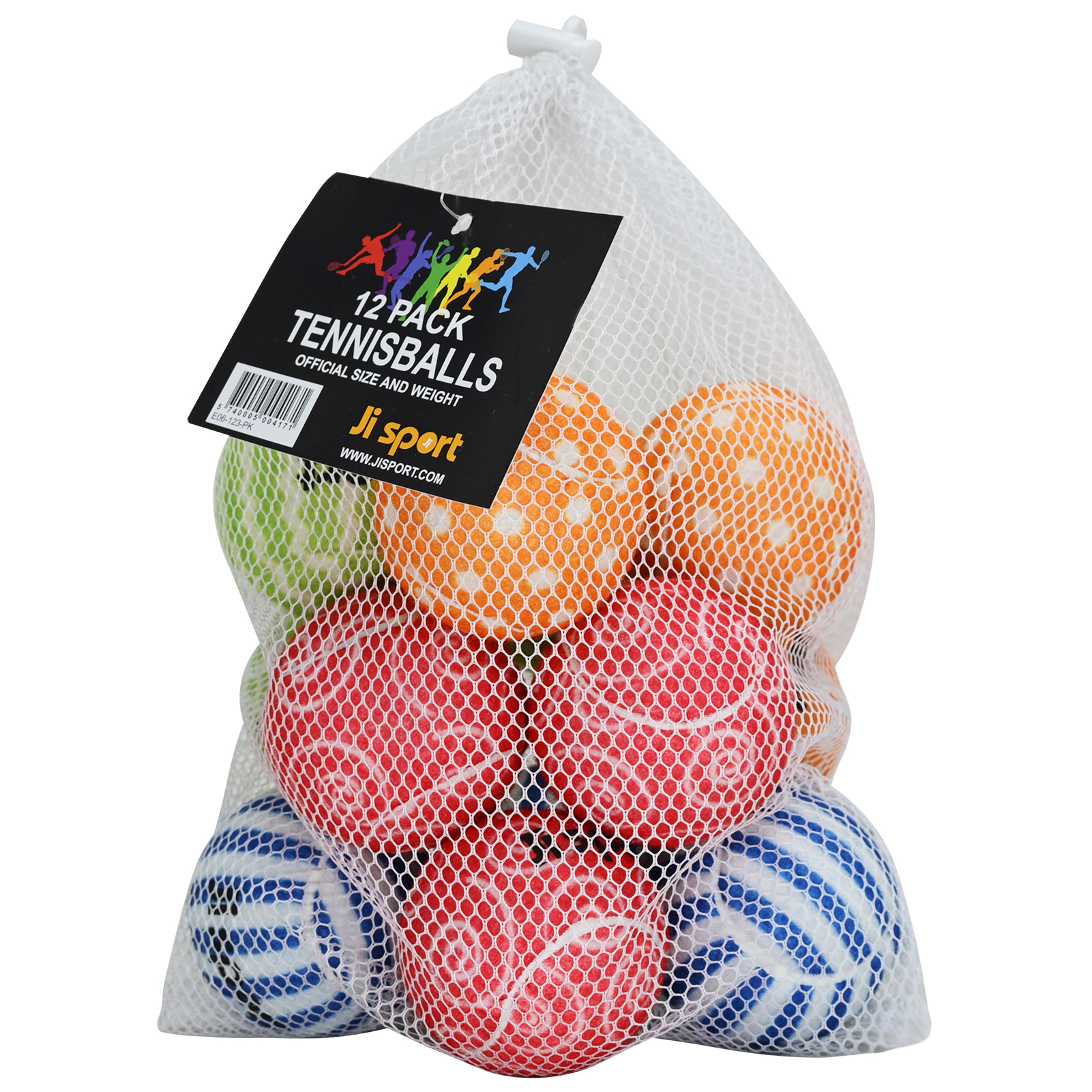 Tennisbolde med mønstre 12 stk