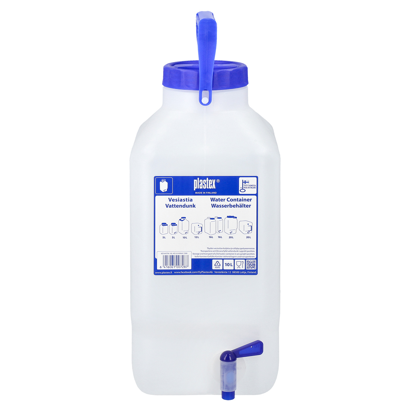 Vattenbehållare 10 liter