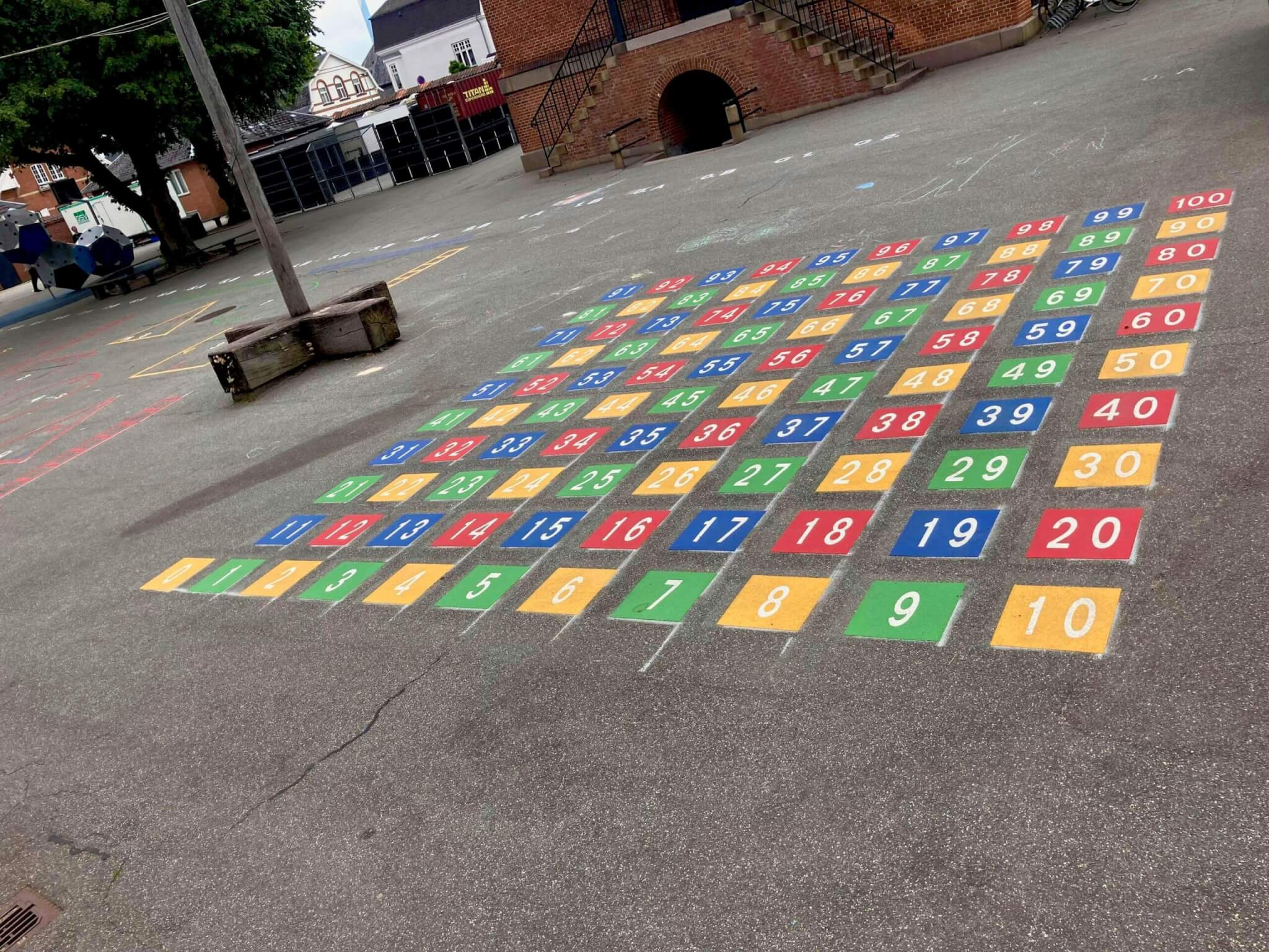 Termoplast Lek på Streck paket med förvaringsvagn