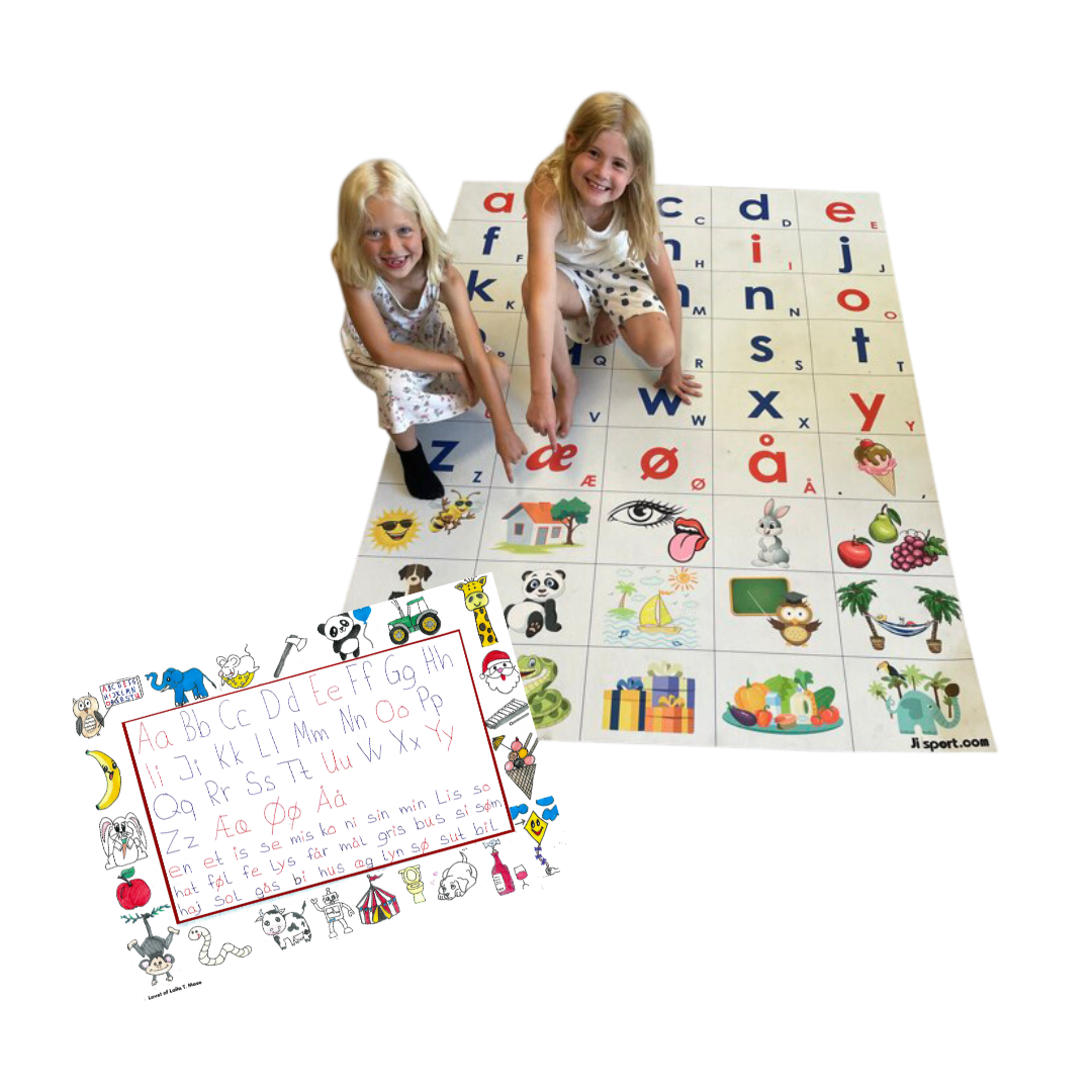 Mose alfabettæppepakke