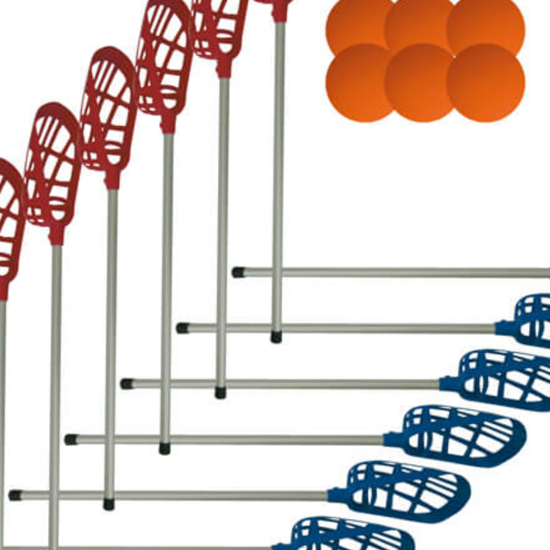 Intercross-Sæt 12 stave og 6 bolde