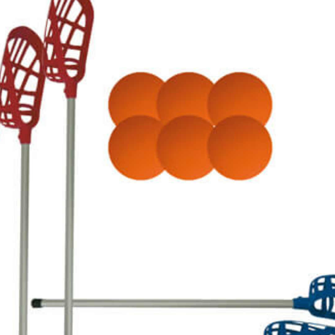 Intercross-Sæt 12 stave og 6 bolde