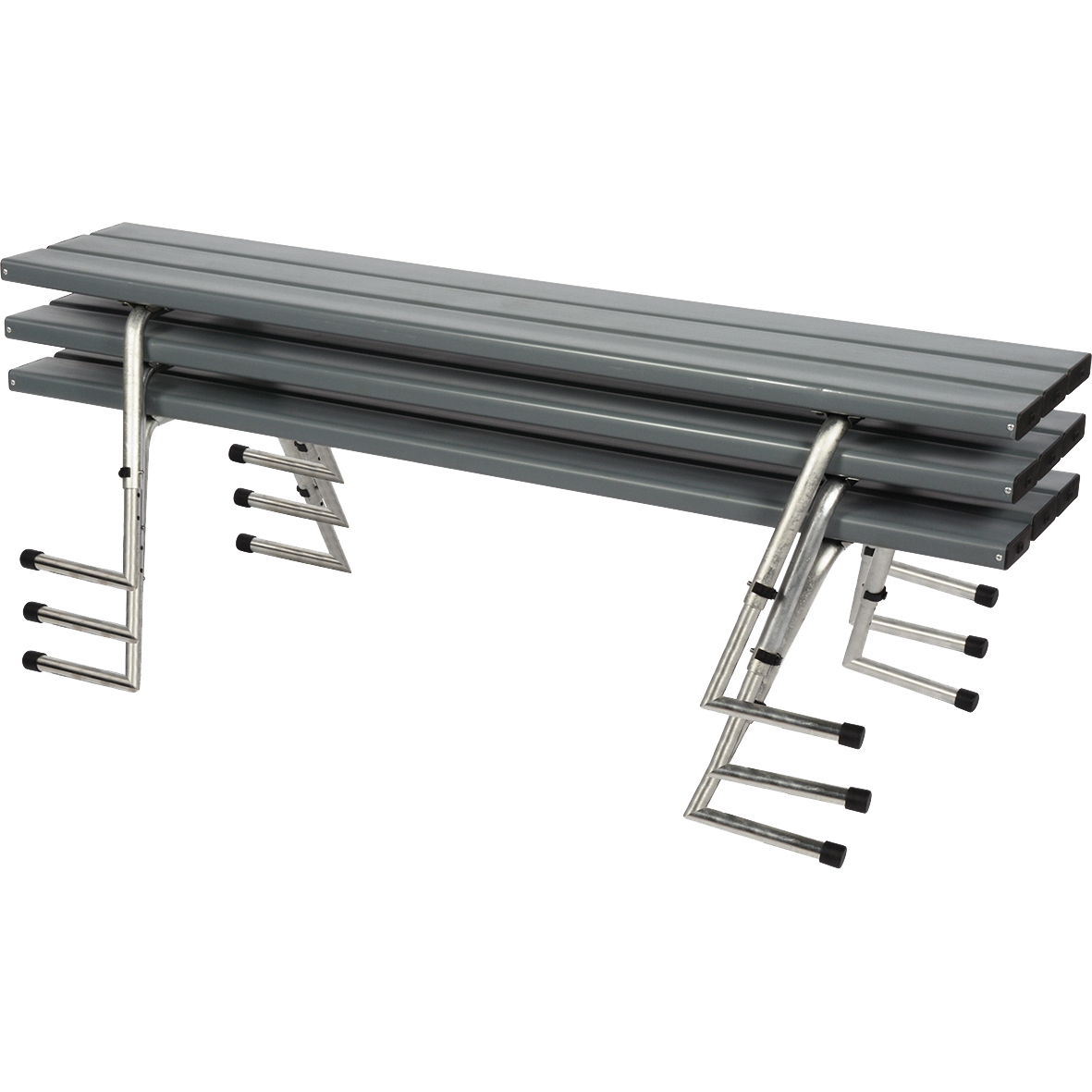 Höjdjusterbar stapelbar bänk