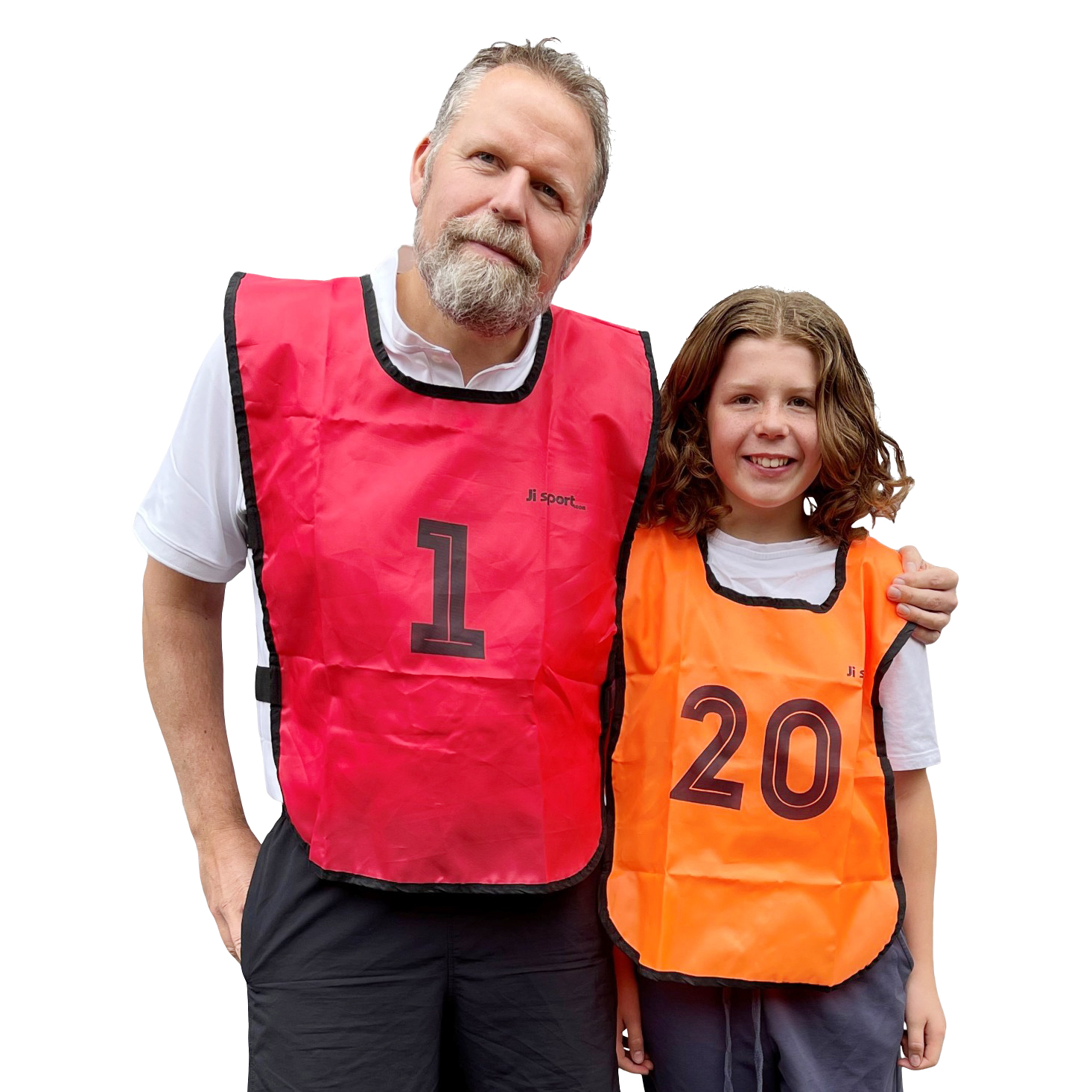 Overtræksveste med numre 40 stk