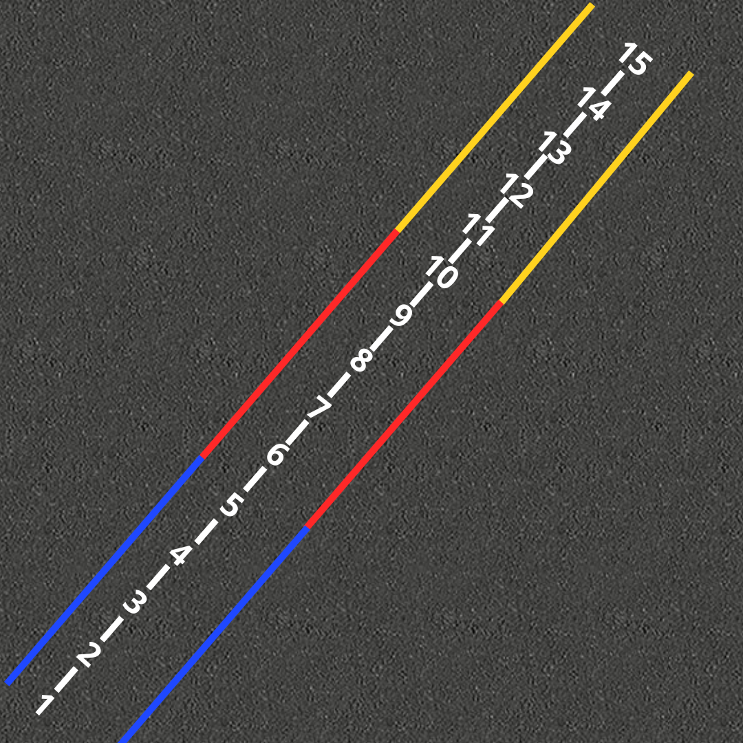 Løbebane i termoplast