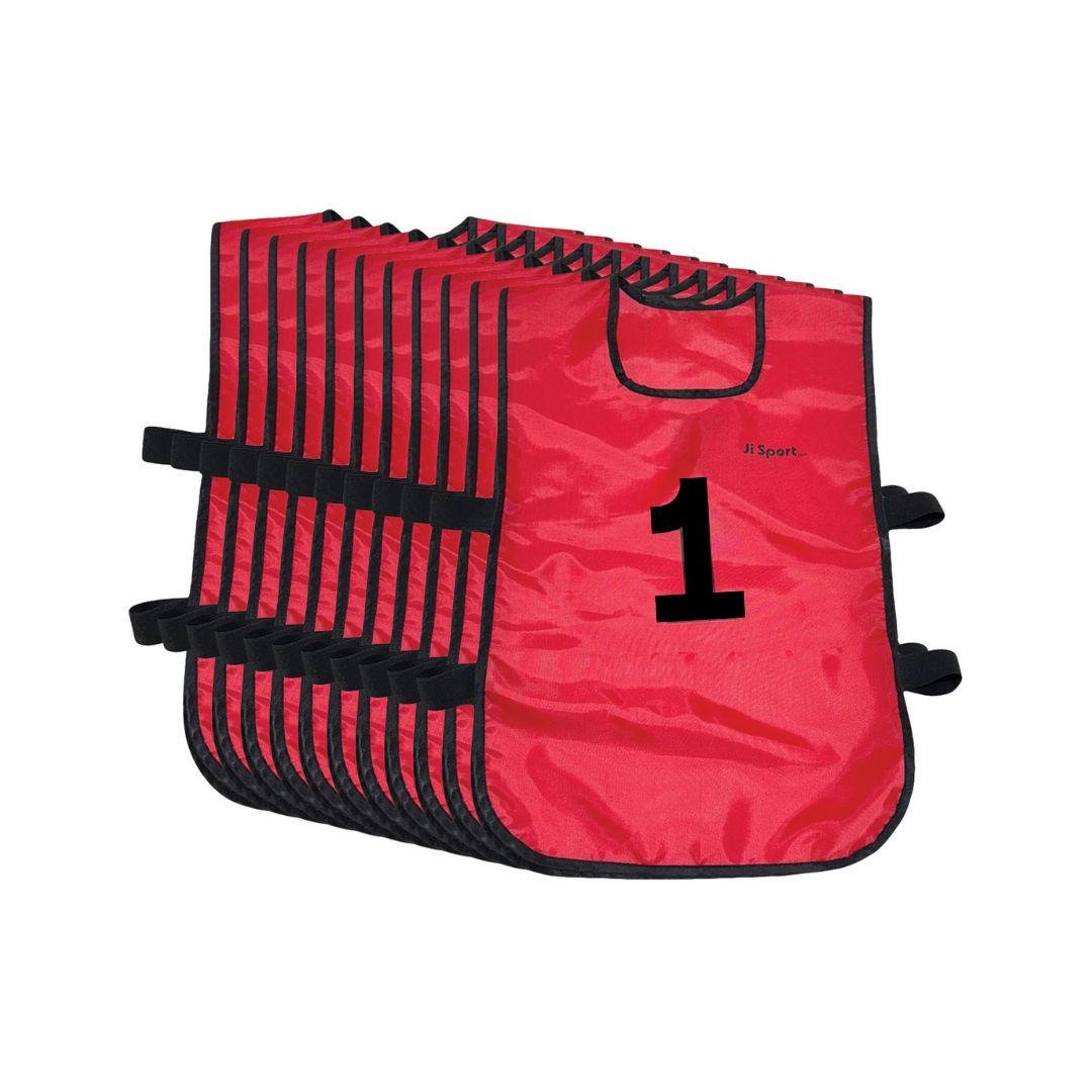 Overtræksveste med numre 1-20