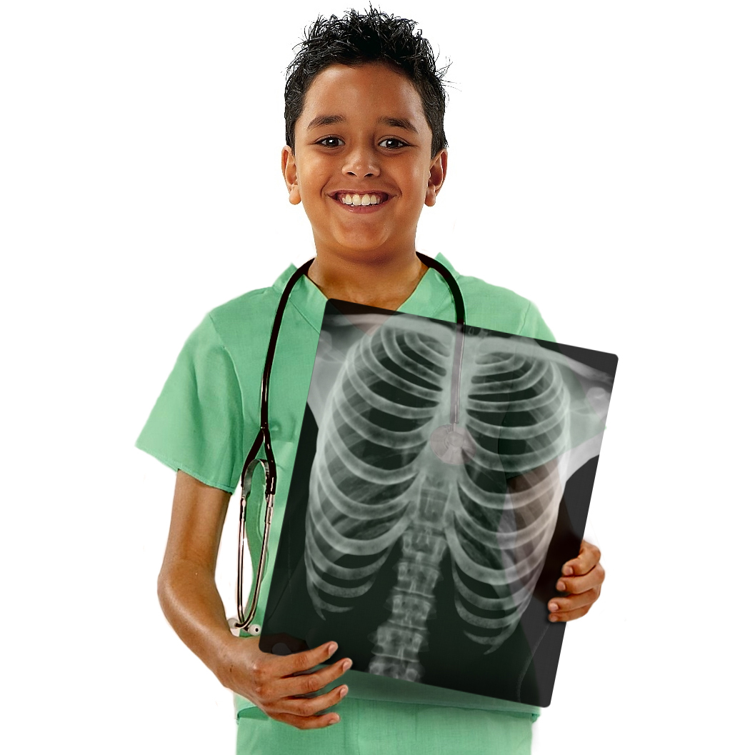 Naturtro menneskelige røntgenbilleder