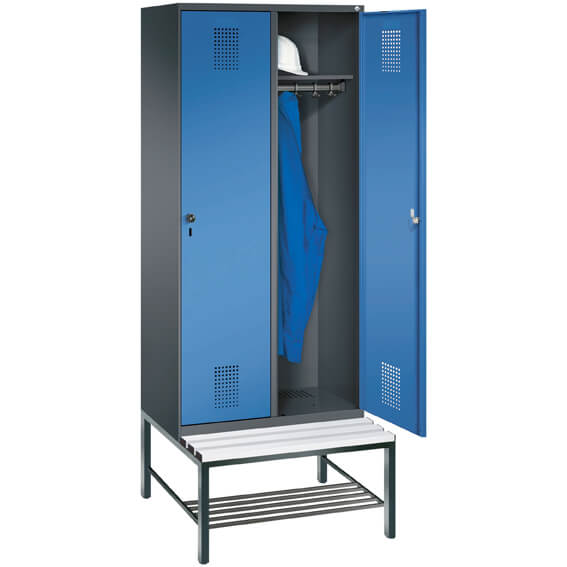 Garderobsskåp Evolo med bänk