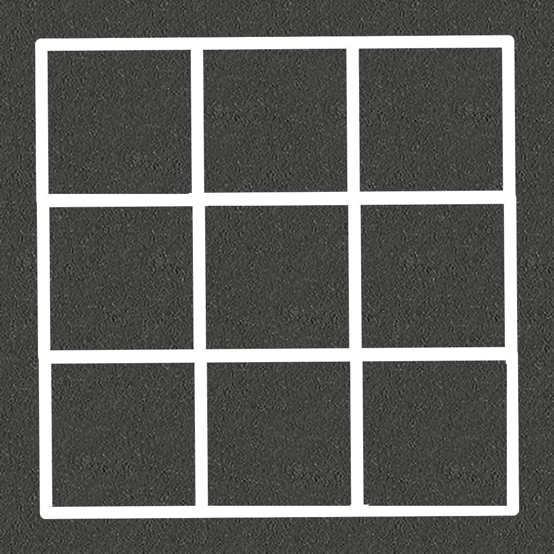 Kryds og bolle i termoplast