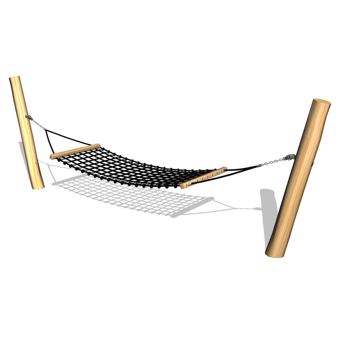 Stolper med hængekøje