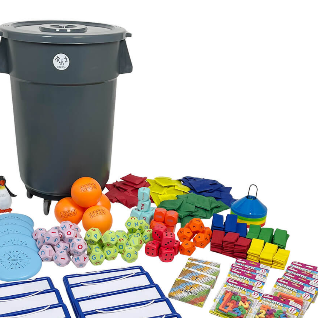 Lek på strek XL paket med förvaringsvagn