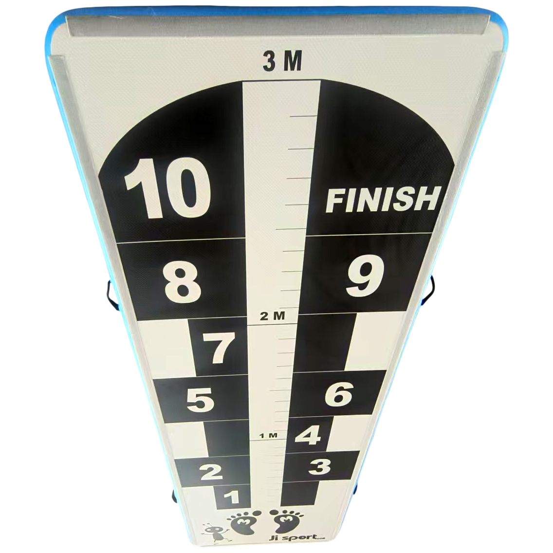 Airtrack med hinkerude og længdespring