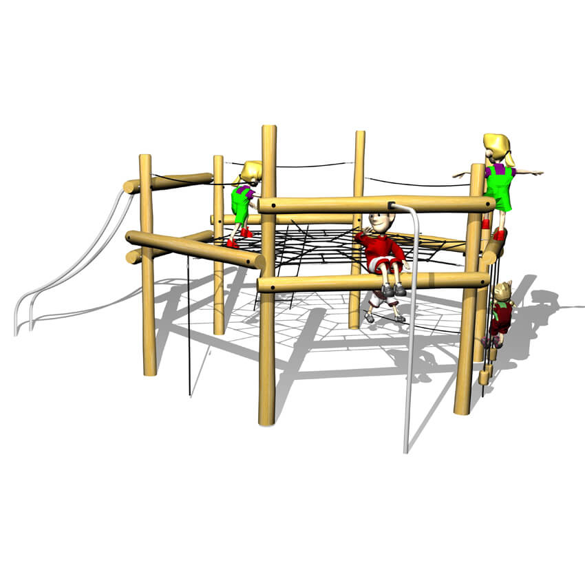 Robinia Stort klättersystem 6-kanigt