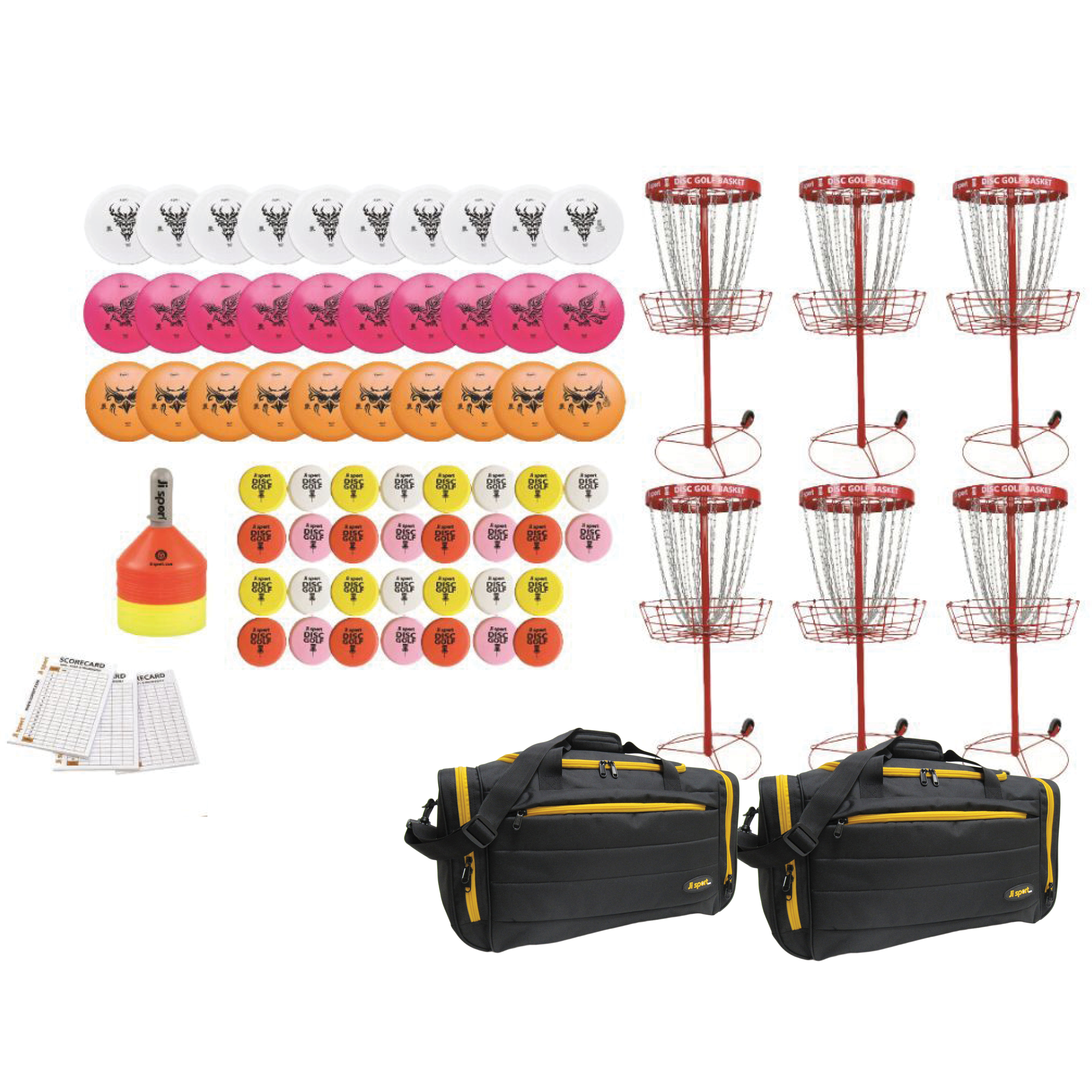 Disc Golf skolpaket med 6 korgar 