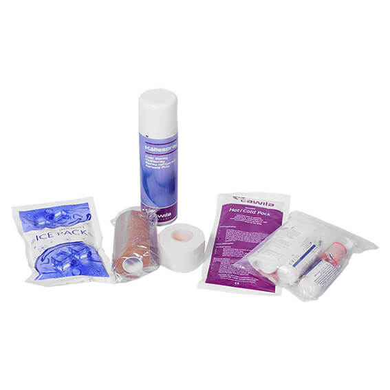 Första hjälpen väska med innehåll