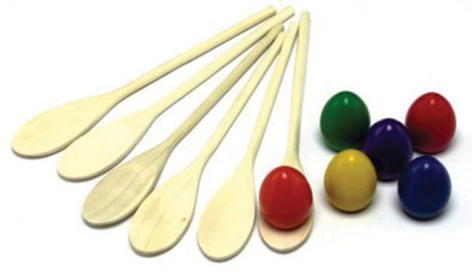 Set med sked och ägg