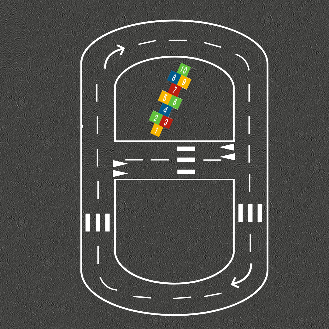 Trafikbane i termoplast