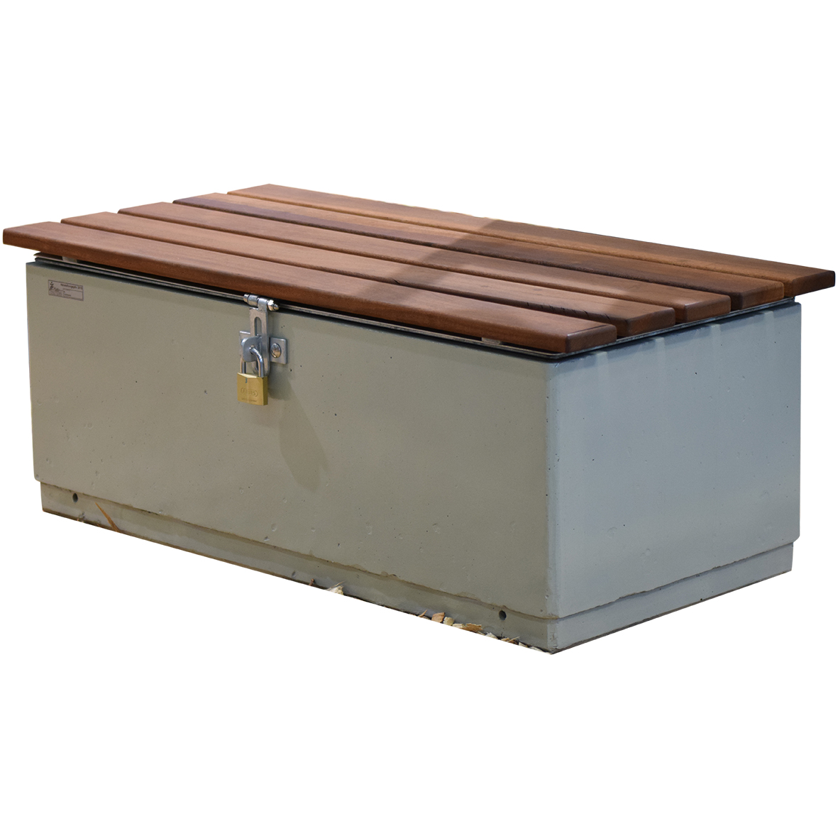 Betongbänk och förvaringsbox