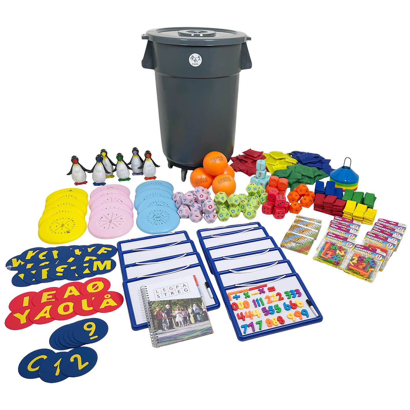 Leg på streg XL pakke med opbevaringsvogn