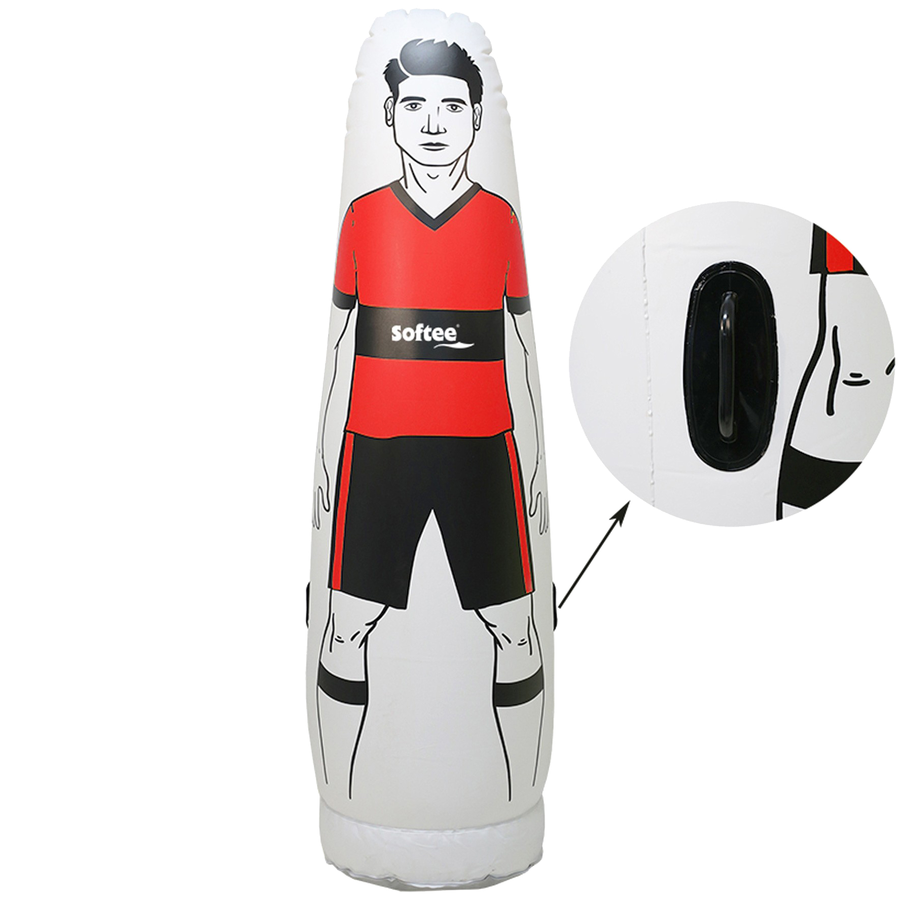 Uppblåsbar frisparksfigur