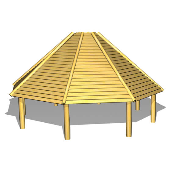 Multihus 8-kantig 4 m