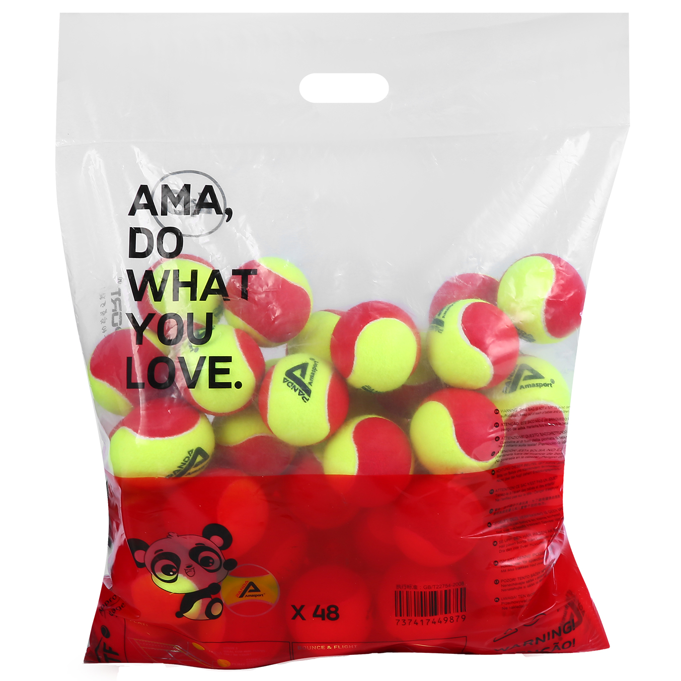 AMA Sport Stage tennisbollar - 48 stk. Stage 3 bolde