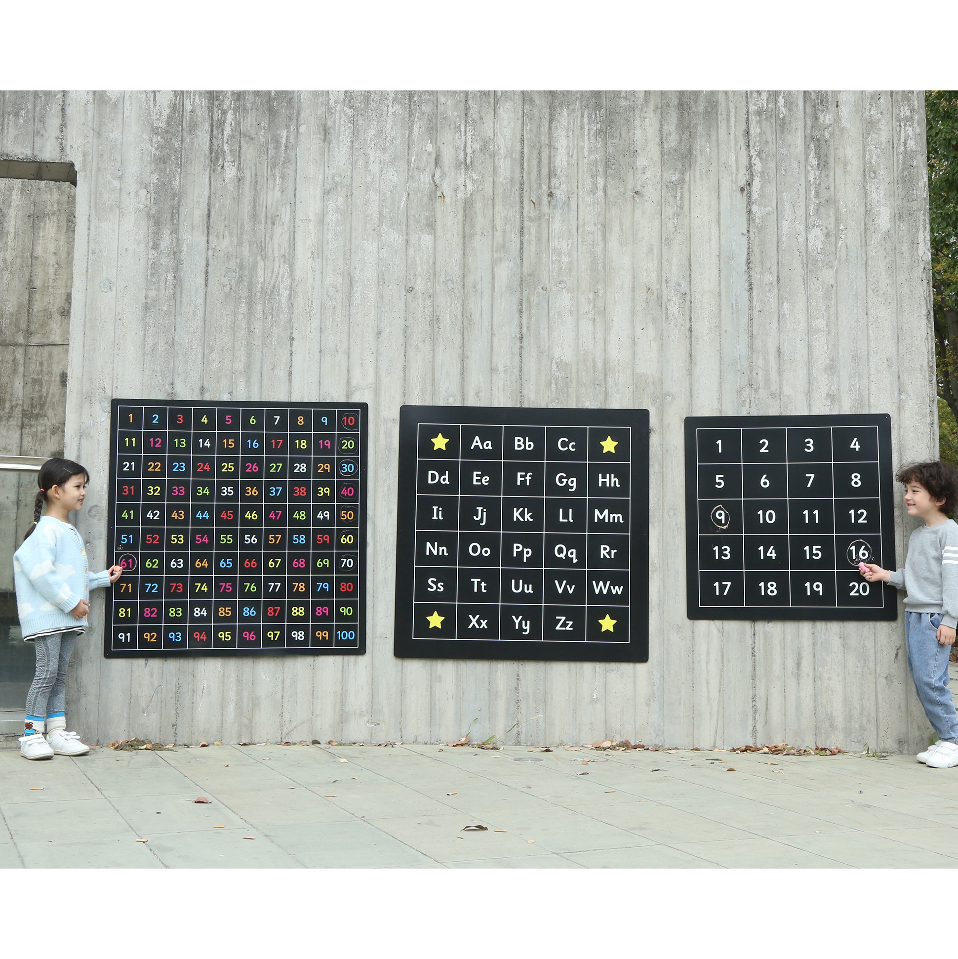 Udendørs Alfabettavle A-Z