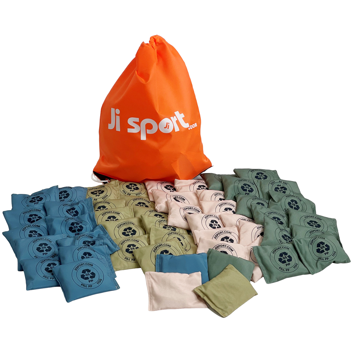 Taske med 50 ærteposer