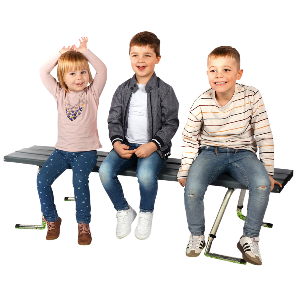 Höjdjusterbar stapelbar bänk