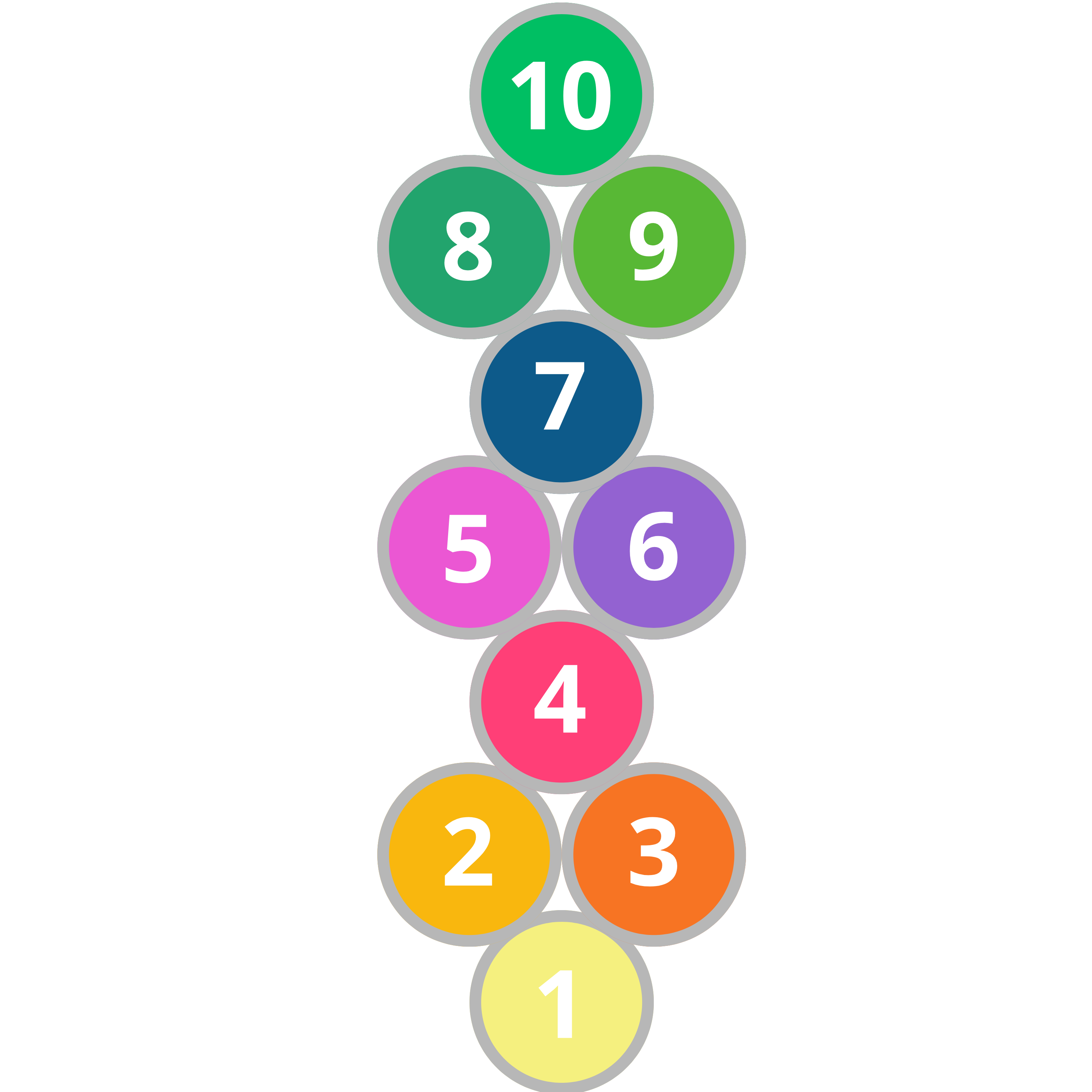 Hinkerude med cirkler gulvfolie