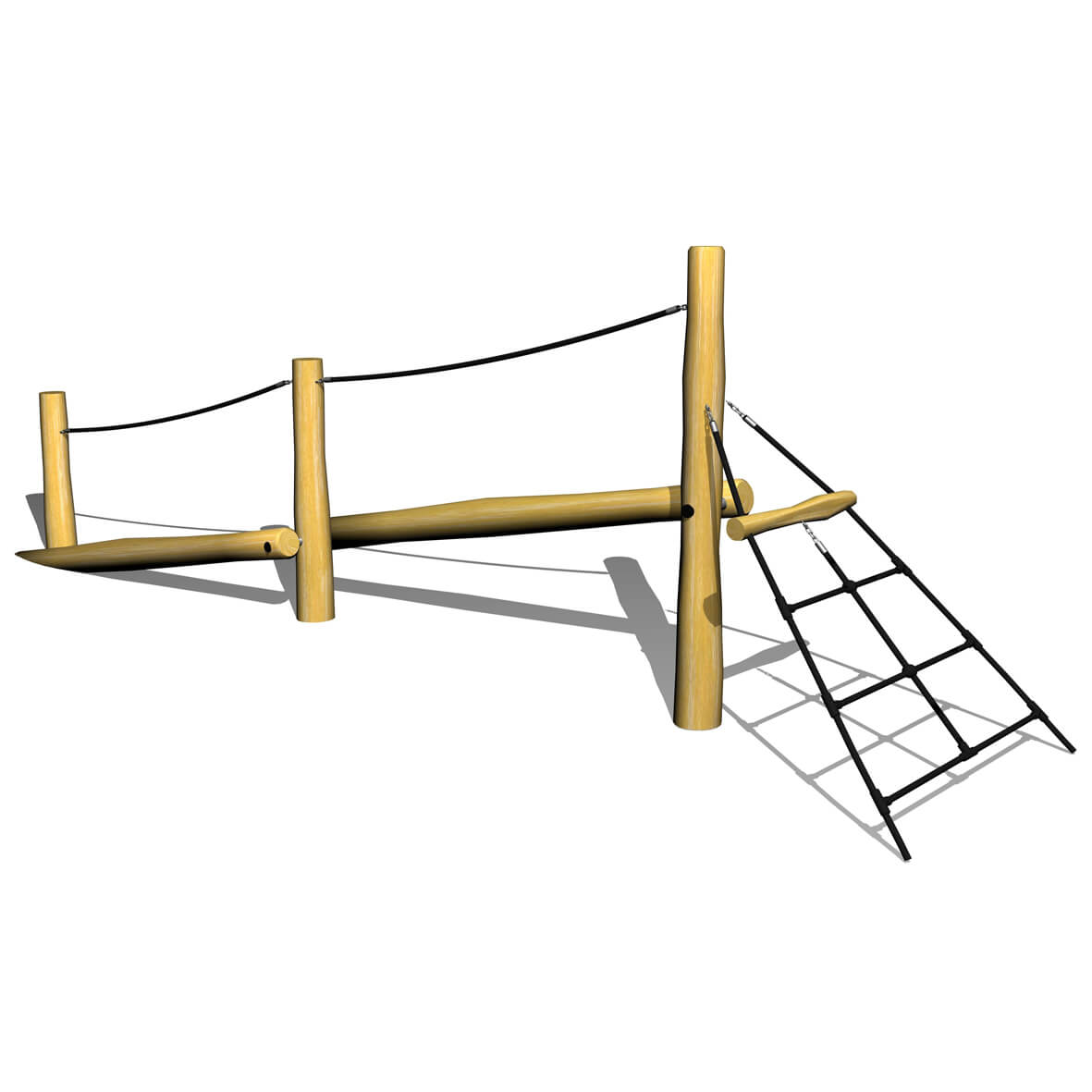 Skrå balance med tov