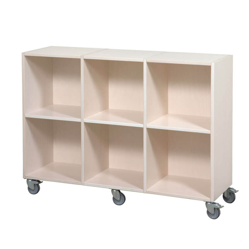 Kubus hylla med bakplatta 6 rum.