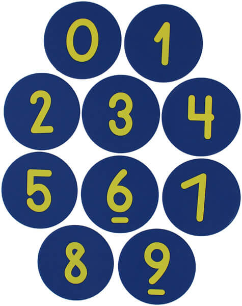 Markeringsbrikker m/tal 0-9