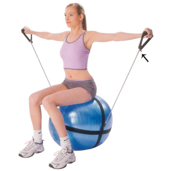 Träningsslang för terapiboll