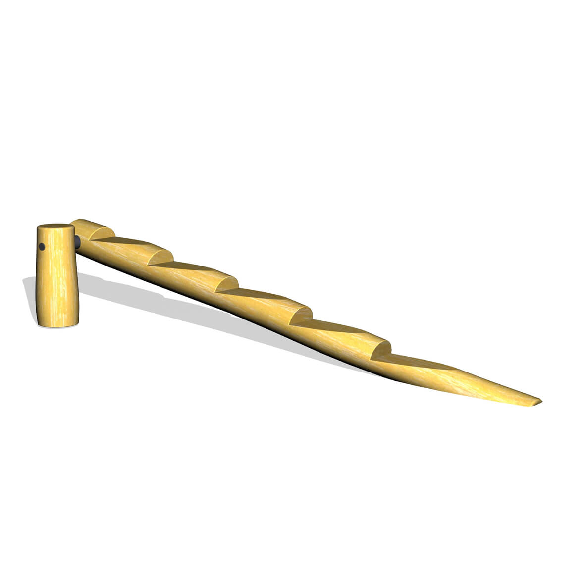 Balansbom på sned med steg