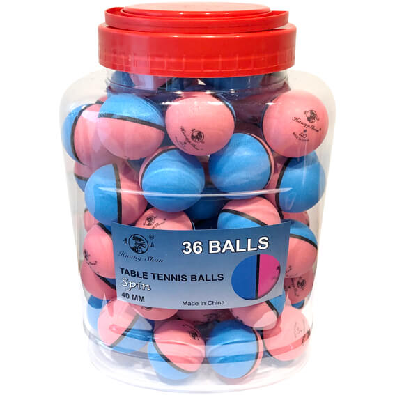 Bordtennisboller spin 2-färgade