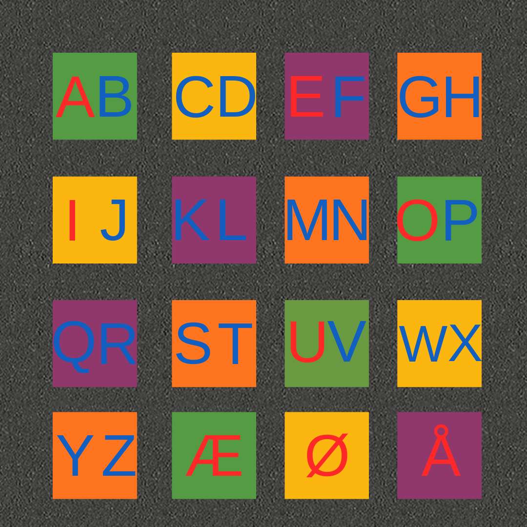 Bogstavbanen, termoplast