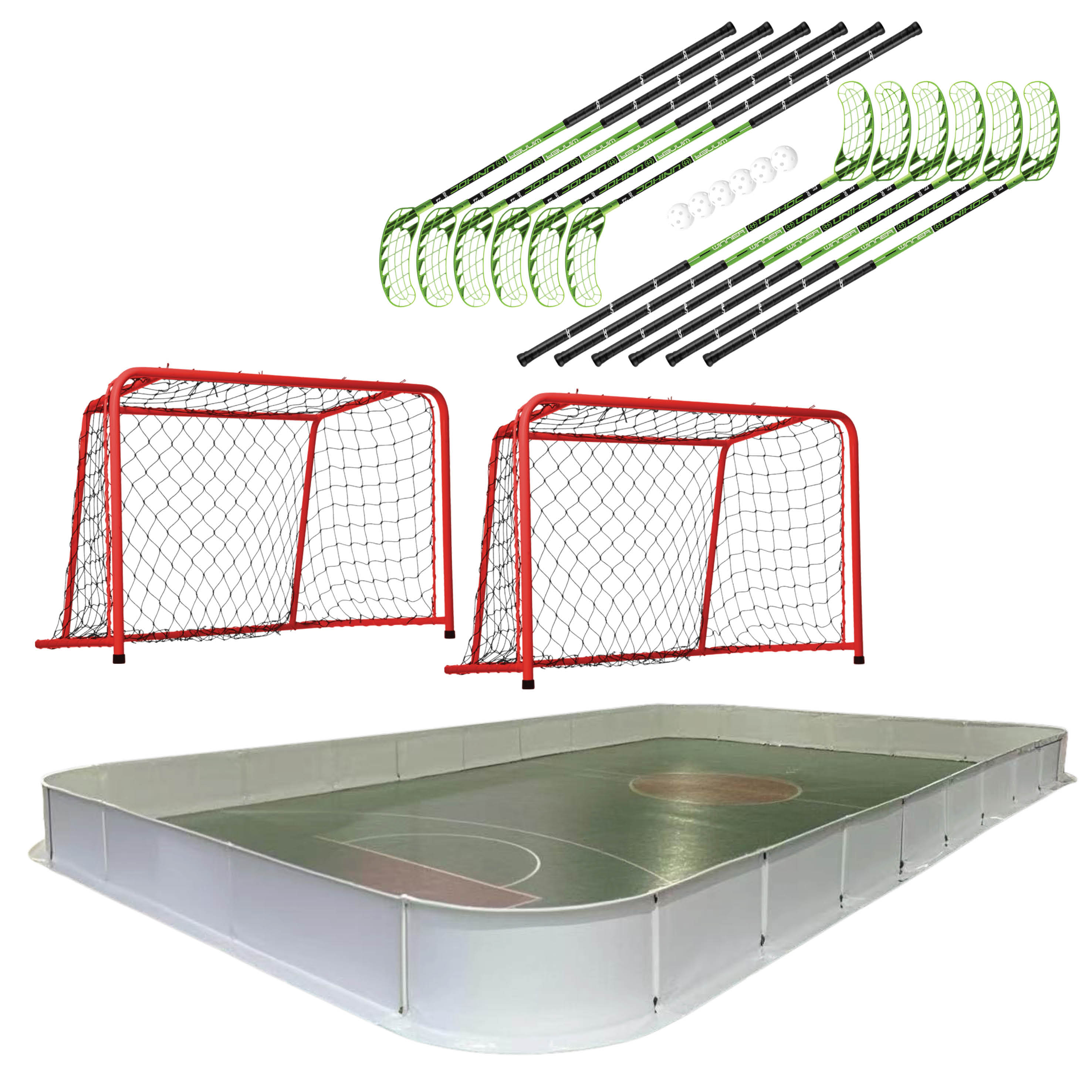 Floorball pakke 40 x 20 meter