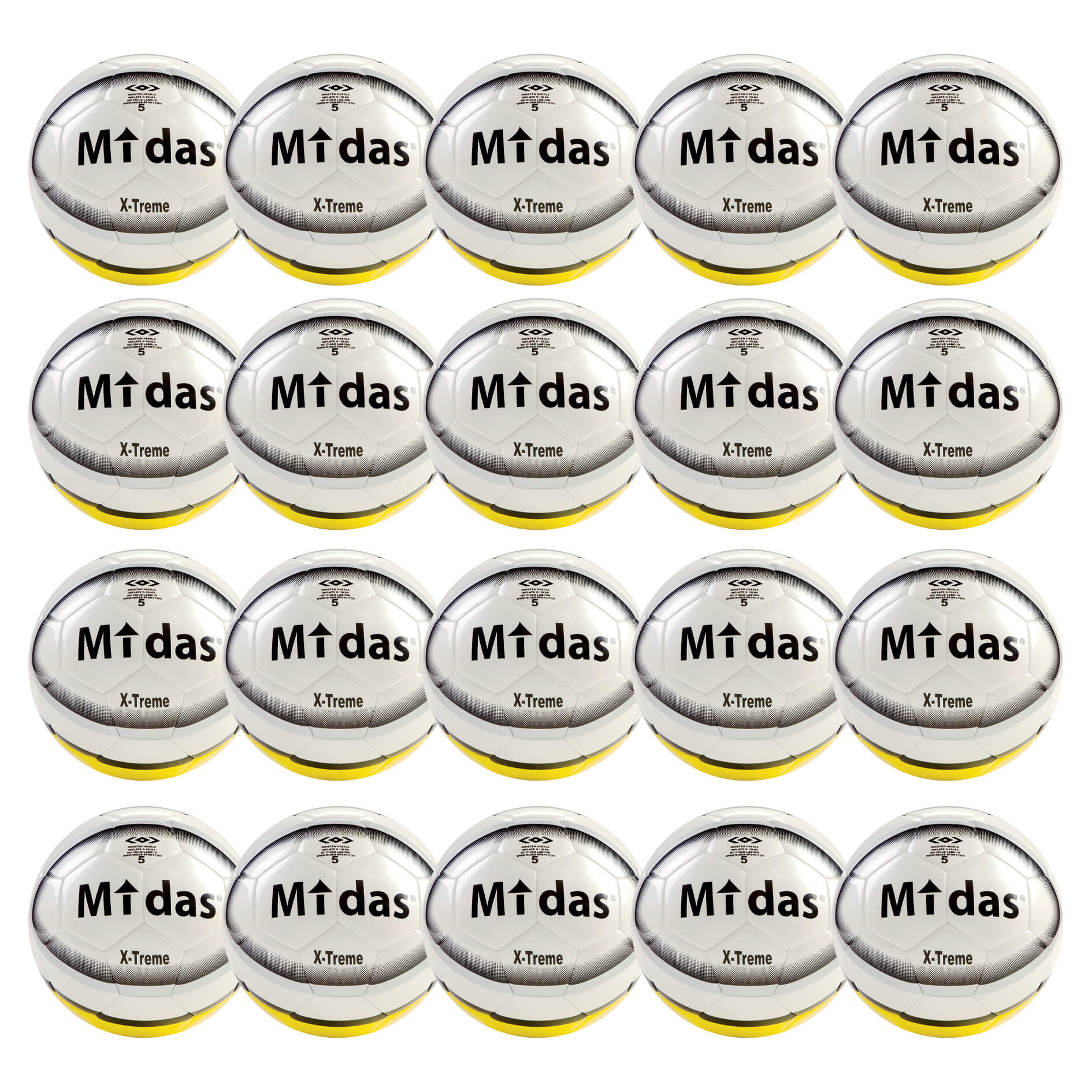 Midas X-treme fodboldpakke med 20 stk