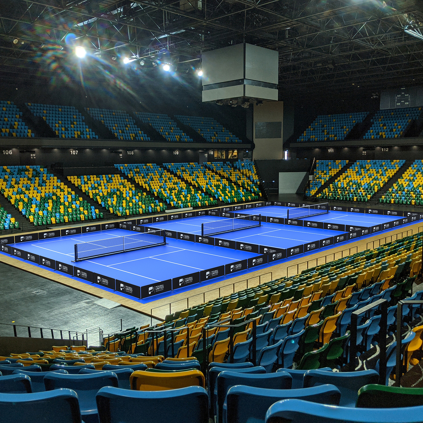 Pickleball United bana storlek 16 x 8 m