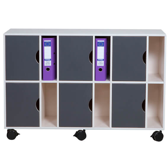 Elevreol 6+6 rum til 6 elever, med låger