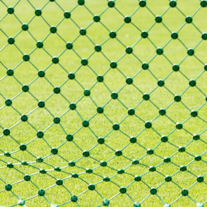 Antivandalnät till mål med stålwire