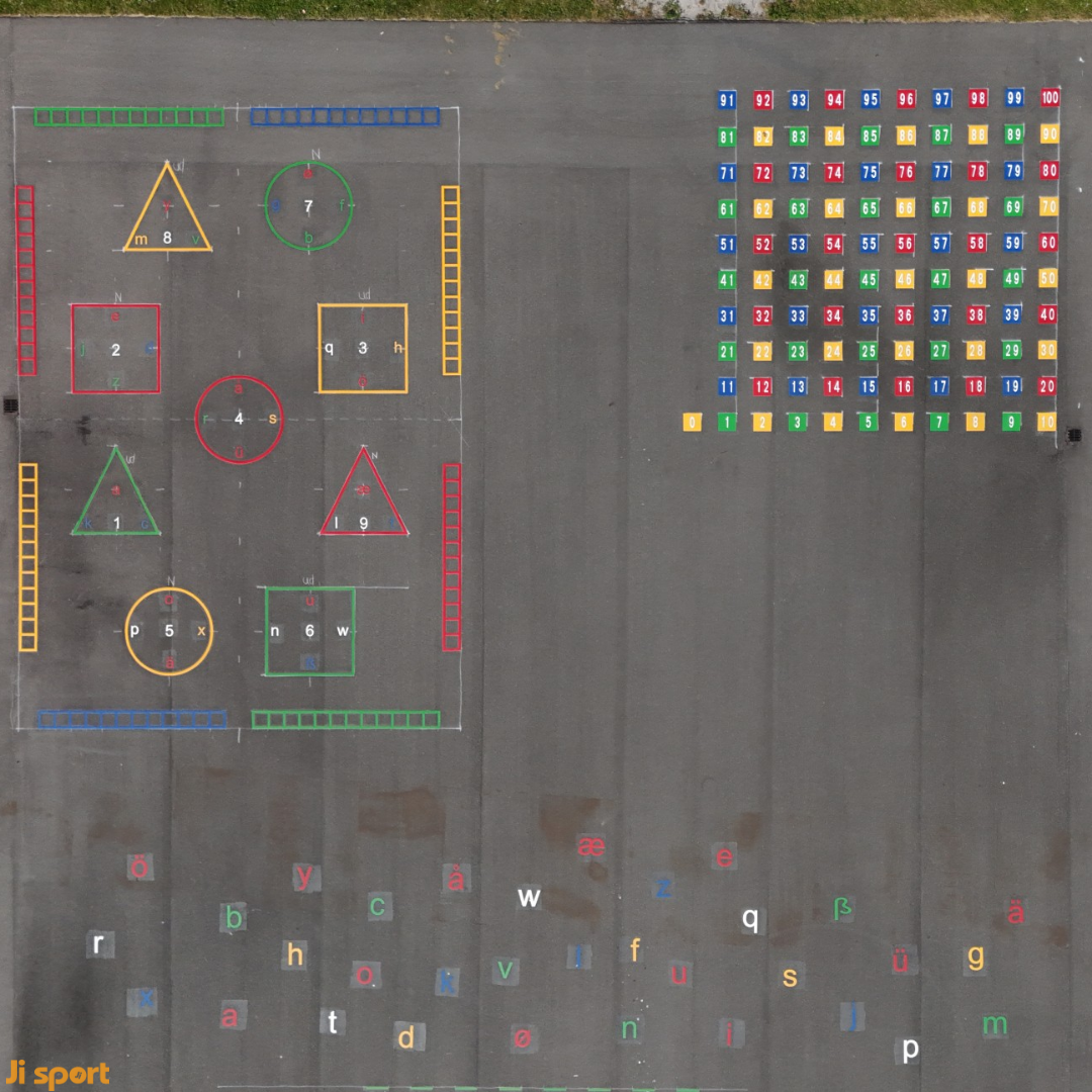 Termoplast Leg På Streg pakke med opbevaringsvogn